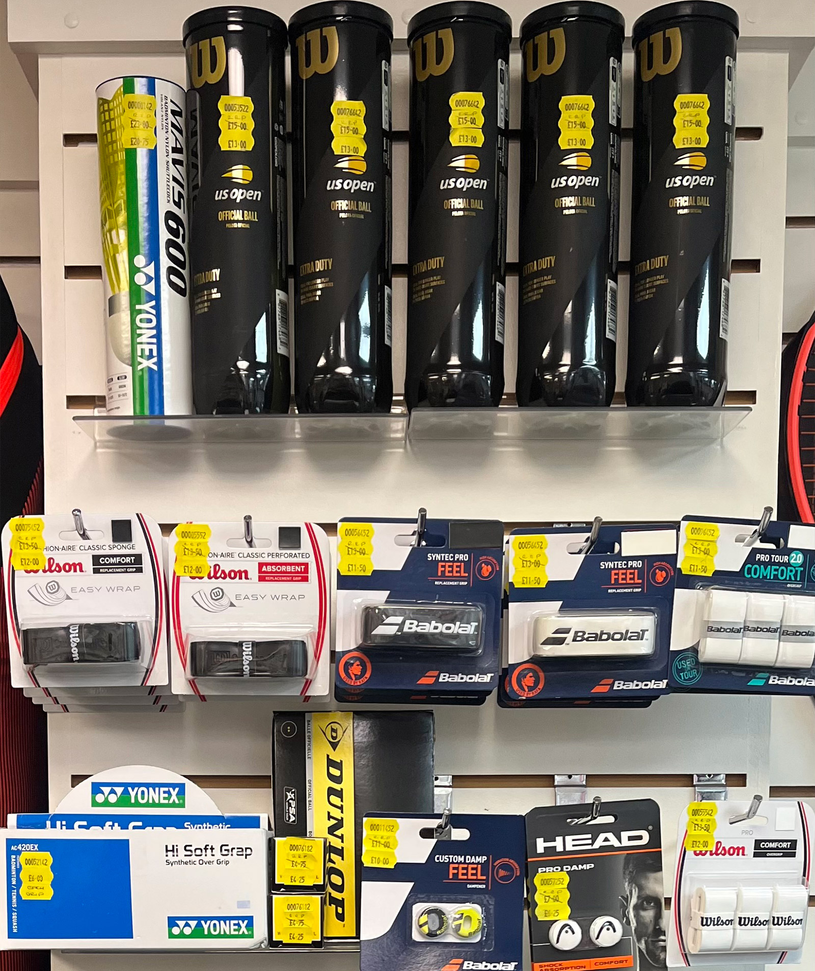 Tennis balls and accessories for tennis players. WINNERS Sports and supplies.
